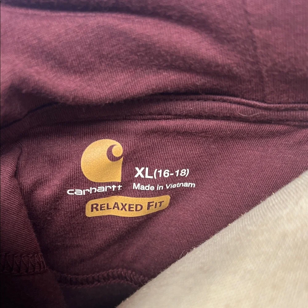 Carhartt Burgundy Pullover Hoodie - Picture 5 of 6